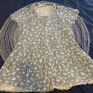 Pinkblush Blue and Pink Maternity Dress/Tunic - L